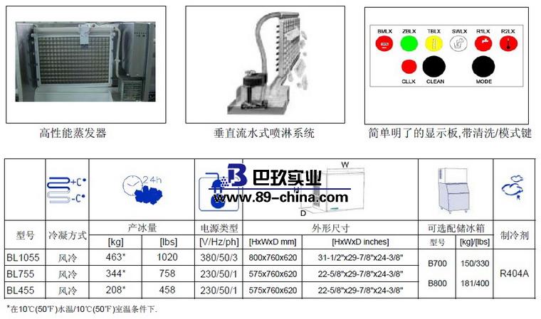 BL455方型制冰機